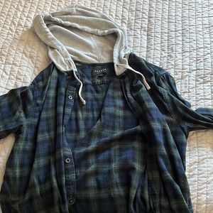 PacSun hooded flannel